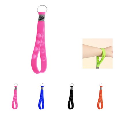 Silicone Wrist Strap Keychain