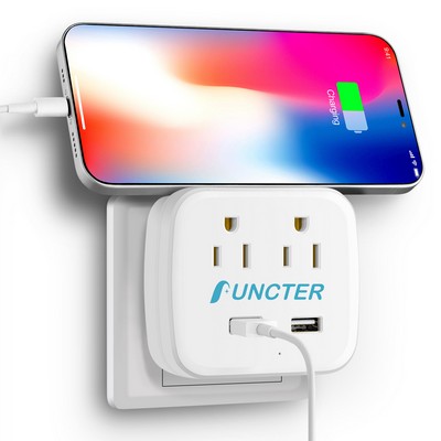 4 In 1 Multi Wall Outlet Splitter Travel Adapter