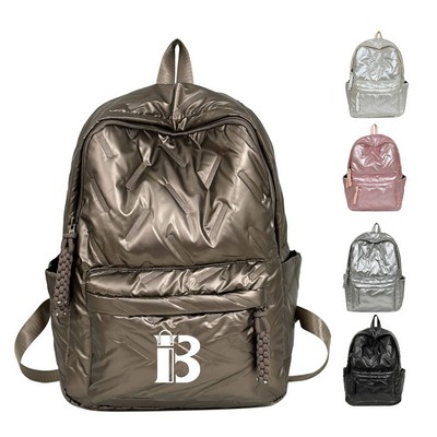 Lightweight Quilted Casual Backpack