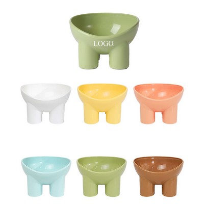 13 OZ Elephant Leg Neck Tall Slanted Pet Bowl