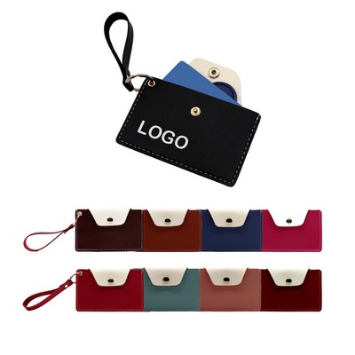 Leather Zipper Card Pouch