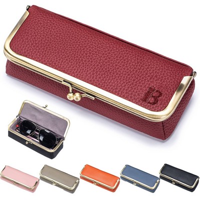 Grain Leather Large Sunglasses Pouch Case