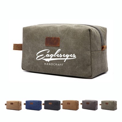 Canvas Travel Toiletry Bag