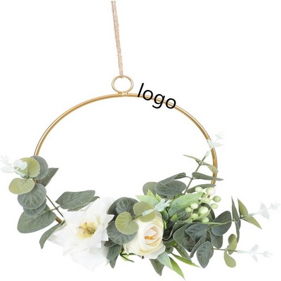 Nordic Ring Floral Wall Hanging As Room Or Wedding Decoration