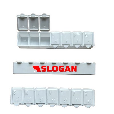 7-Day Braille Weekly Pillbox