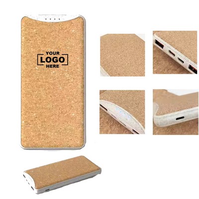 5000mAh Natural Material Power Bank for Mobile Device Charging