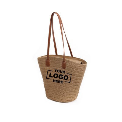 Classic Woven Straw Tote