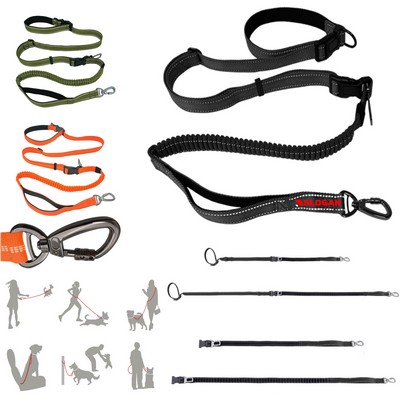 5 In 1 Hands Free Dog Leashes With Pockets