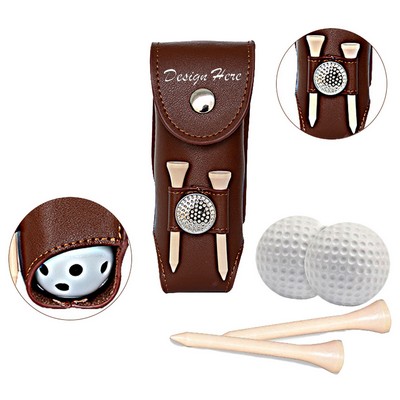 Golf Ball Sleeve Pouch Clip Bag