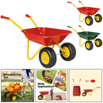Kids Garden Wheelbarrow Tool Set