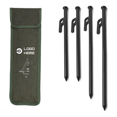 Ground Nail Storage Bag and Four Ground Nails