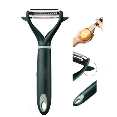 Double Head Peeler With Stainless Steel Blades