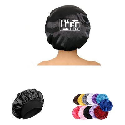 Soft Elastic Band Satin Sleep Cap