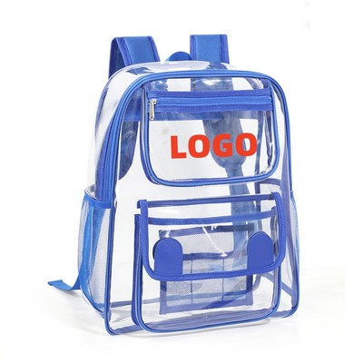 Stadium Approved Heavy Duty Cold-Resistant Clear Bag Transparent PVC Backpack