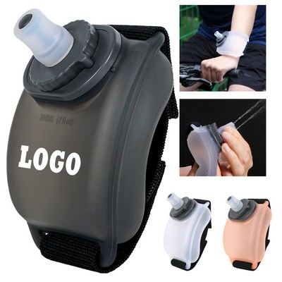 Portable Wrist Sports Kettle Food Grade Silicone Water Cup