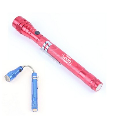 LED Telescopic Flexible Extensible Magnetic Flashlight