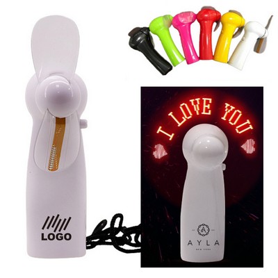 Handheld LED Flashing Fan