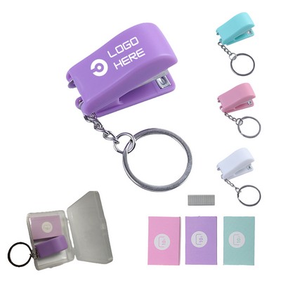 Cute Mini Stapler with Key Ring