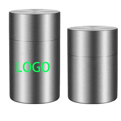 Dual-lid Airtight Tea Canister
