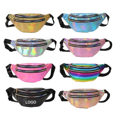 Iridescent Hologram Fanny Packs