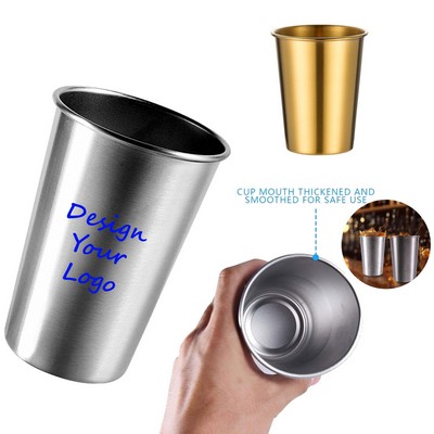 Reusable 16 Oz Stainless Steel Cup