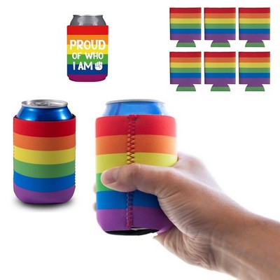 Neoprene Rainbow Can Cooler