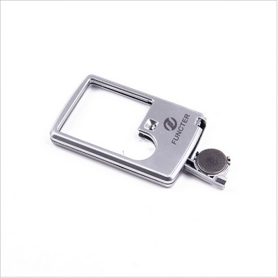 Ultra Thin Business Card Magnifier W/ LED Light