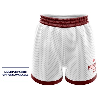 Sublimated Women's Basketball Shorts Multiple Fabric Options