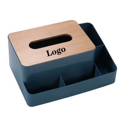 Desk Tissue Box Organizer