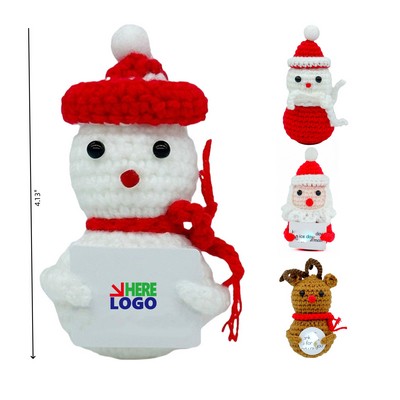 Funny Crochet Pickle Santa Claus