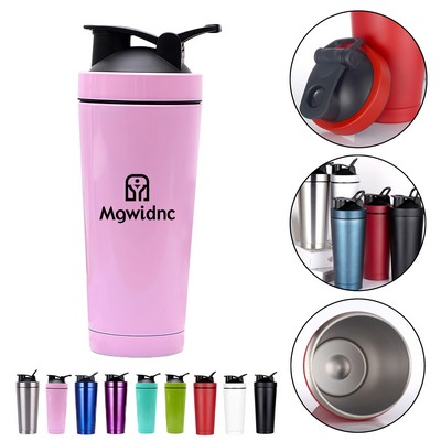 25oz Double Wall Vacuum Insulated Stainless Steel Shaker Cup 750ml for Protein Mixing