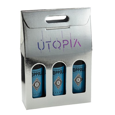 Custom Printed 3-Bottle 750ml Carrier Box