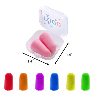 Noise Reduction Ear Plugs In Compact Case