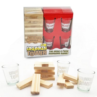 Drunken Tower Drinking Game Set