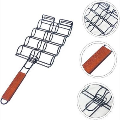 Grilled Corn Rack Kabob,Foldable Grill Barbecue Wire Frame