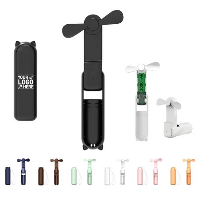 Rechargeable Fan With Power Bank