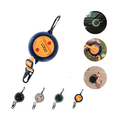 13' Retractable Camping Clothesline No Drill Installation