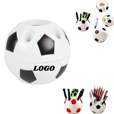 Soccer Pen Cup Plastic Organizer Multi Use Desk Bathroom
