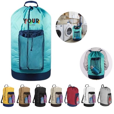 Laundry Backpack with Shoulder Strap