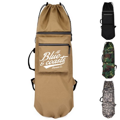 Skateboard Drawstring Single Bag
