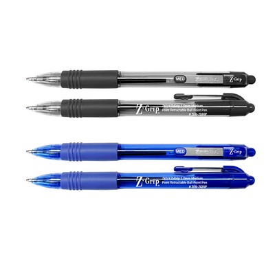 Zebra Z-Grip Retractable Ball Point Pen with 1.0mm Medium Point
