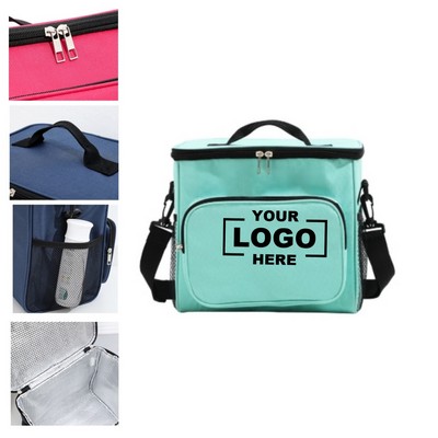 Lunch Bag for Men Double Deck Insulated Leakproof Large Capacity Soft Cooler Tote Bag