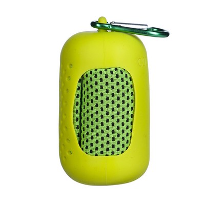 Cooling Towels with Silicone Protective Sleeve, Cool Towels Sports Cooling Rags for Neck and Face