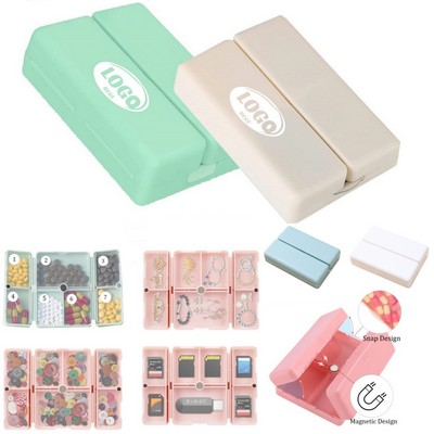 Foldable Magnetic Pill Box