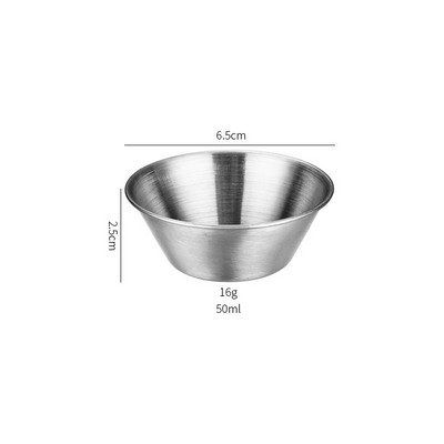 1.5 Oz Stainless Steel Condiment Sauce Cup