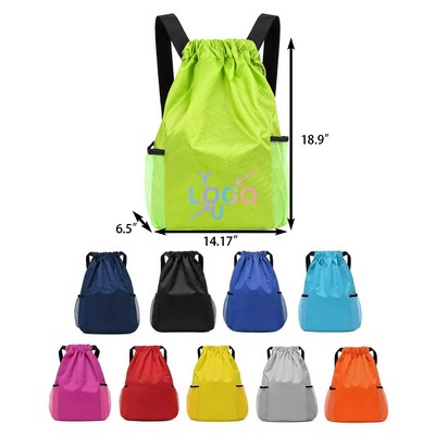 Durable Waterproof Oxford Drawstring Bag