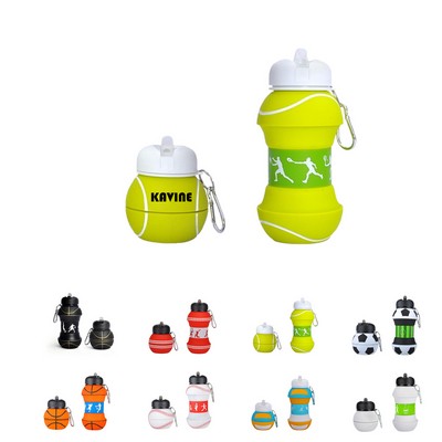 Foldable Ball Shape Sports Water Bottles