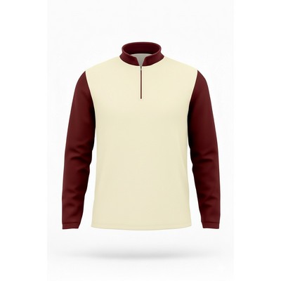Sublimated Quarter Zip Pullover Interlock Unisex