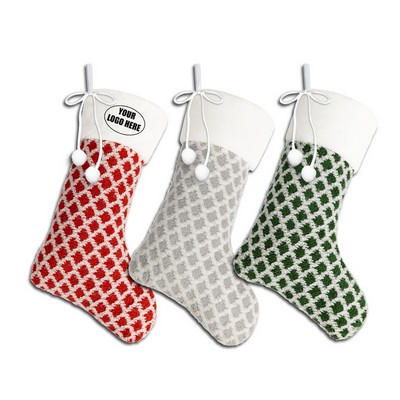 Plush Christmas Decorative Hanging Socks