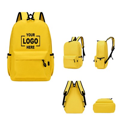 Durable Oxford Cloth Backpack with Reflective Safety Strip